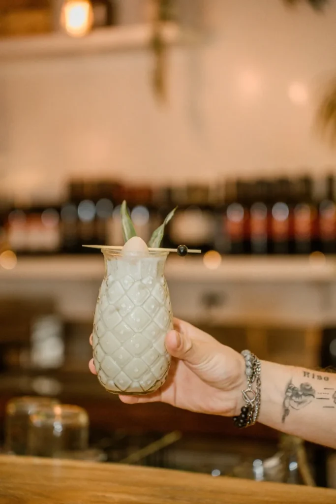 Tropical cocktail served at Baskk – Best restaurant in Coolangatta, Best bar in Gold Coast.