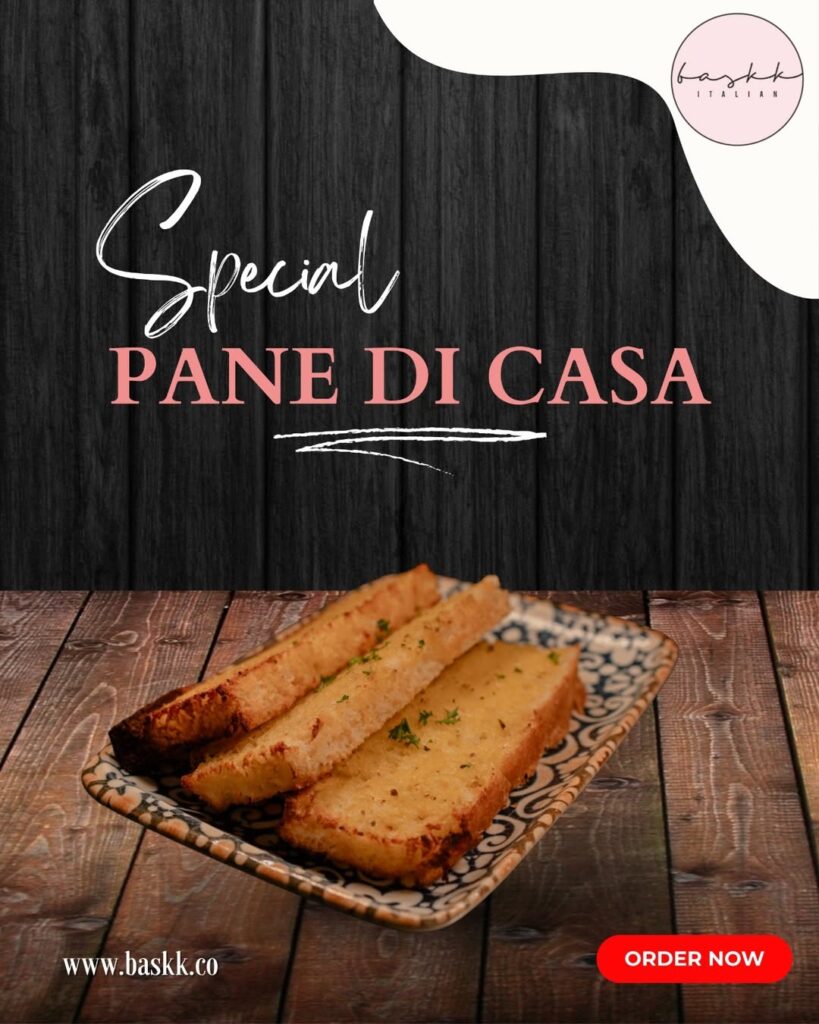 Special Pane di Casa by Baskk – freshly baked delight from the Best restaurant in Coolangatta and Best bar in Gold Coast.